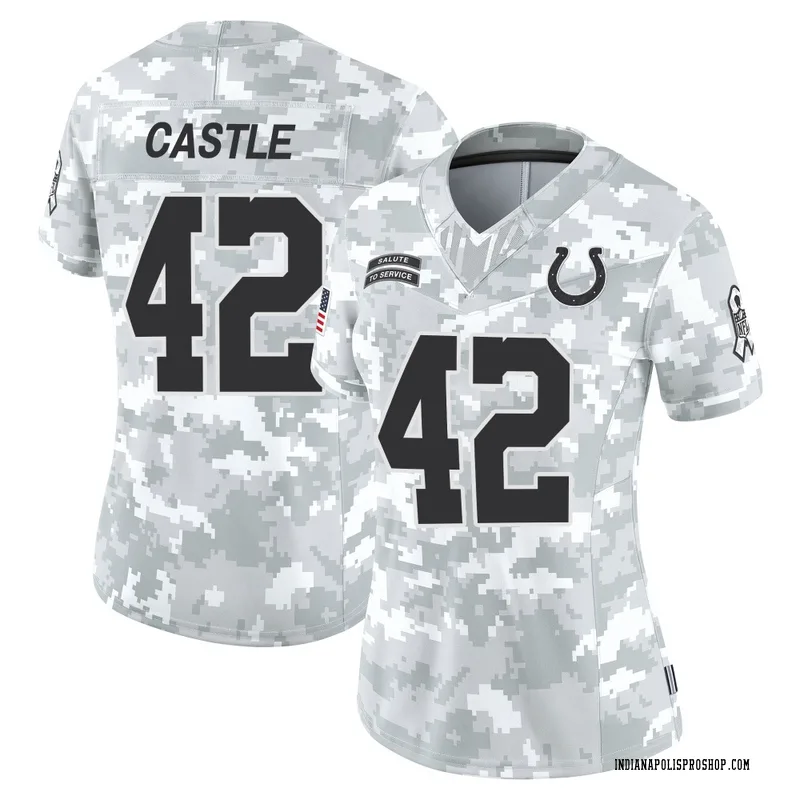 Arctic Camo Women's Anderson Castle Indianapolis Colts Limited 2024 Salute to Service Jersey