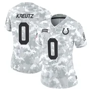 Arctic Camo Women's Josh Kreutz Indianapolis Colts Limited 2024 Salute to Service Jersey