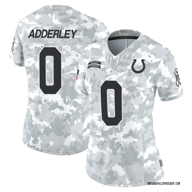 Arctic Camo Women's Nasir Adderley Indianapolis Colts Limited 2024 Salute to Service Jersey