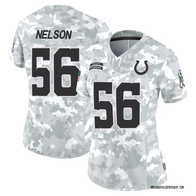 Arctic Camo Women's Quenton Nelson Indianapolis Colts Limited 2024 Salute to Service Jersey