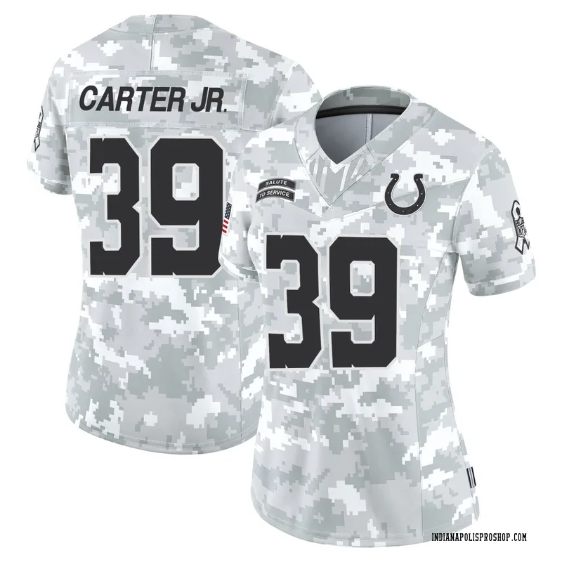 Arctic Camo Women's Rob Carter Jr. Indianapolis Colts Limited 2024 Salute to Service Jersey