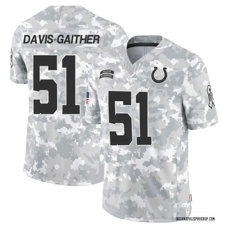 Arctic Camo Youth Akeem Davis-Gaither Indianapolis Colts Limited 2024 Salute to Service Jersey