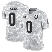 Arctic Camo Youth Easton Stick Indianapolis Colts Limited 2024 Salute to Service Jersey