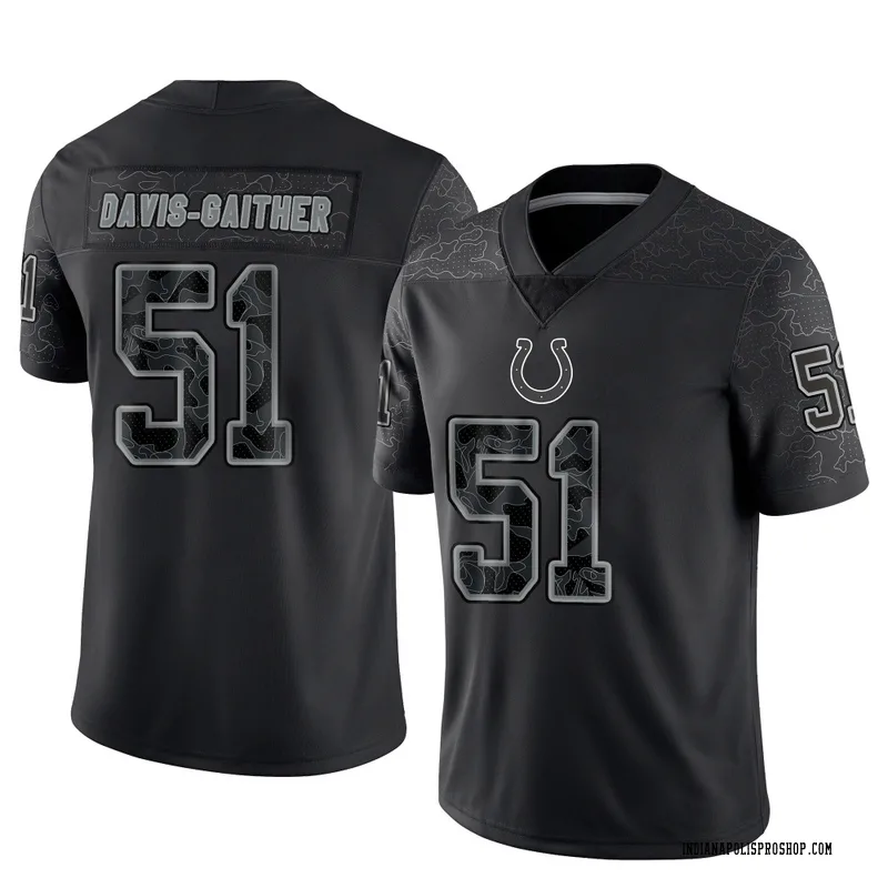 Black Men's Akeem Davis-Gaither Indianapolis Colts Limited Reflective Jersey