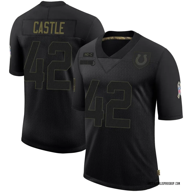 Black Men's Anderson Castle Indianapolis Colts Limited 2020 Salute To Service Jersey