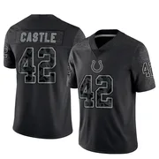 Black Men's Anderson Castle Indianapolis Colts Limited Reflective Jersey