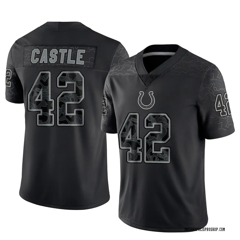 Black Men's Anderson Castle Indianapolis Colts Limited Reflective Jersey
