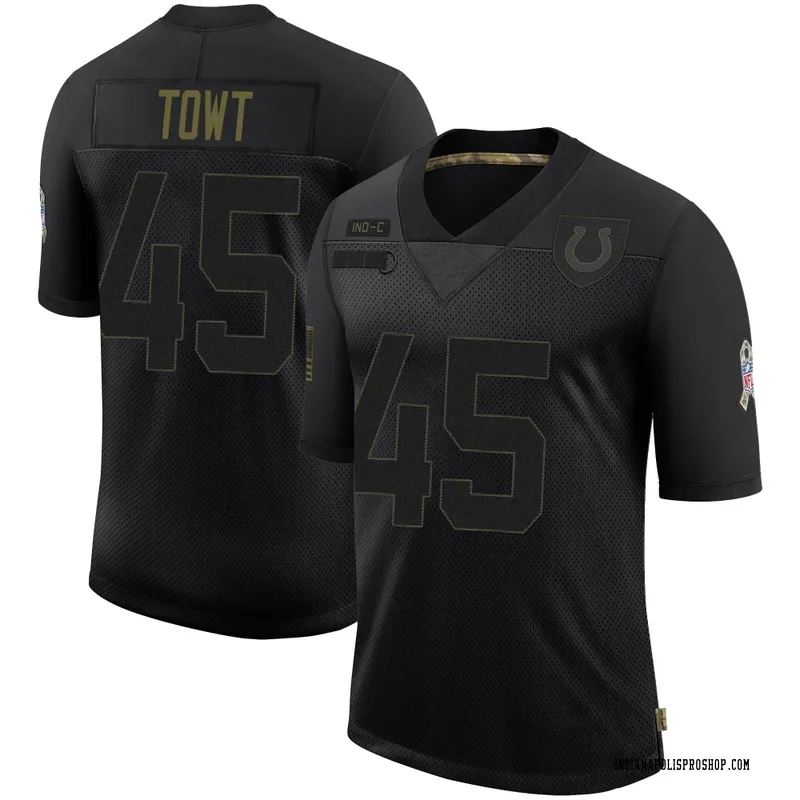 Black Men's Carson Towt Indianapolis Colts Limited 2020 Salute To Service Jersey