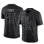 Black Men's Carson Towt Indianapolis Colts Limited Reflective Jersey