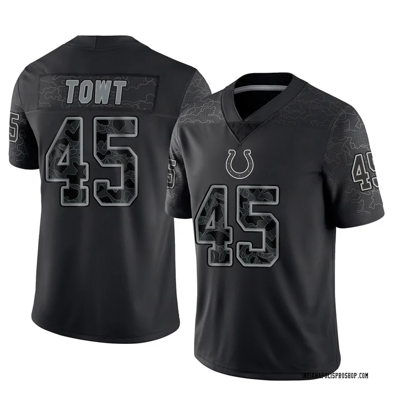 Black Men's Carson Towt Indianapolis Colts Limited Reflective Jersey