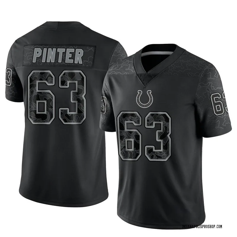 Black Men's Danny Pinter Indianapolis Colts Limited Reflective Jersey