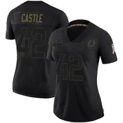 Black Women's Anderson Castle Indianapolis Colts Limited 2020 Salute To Service Jersey