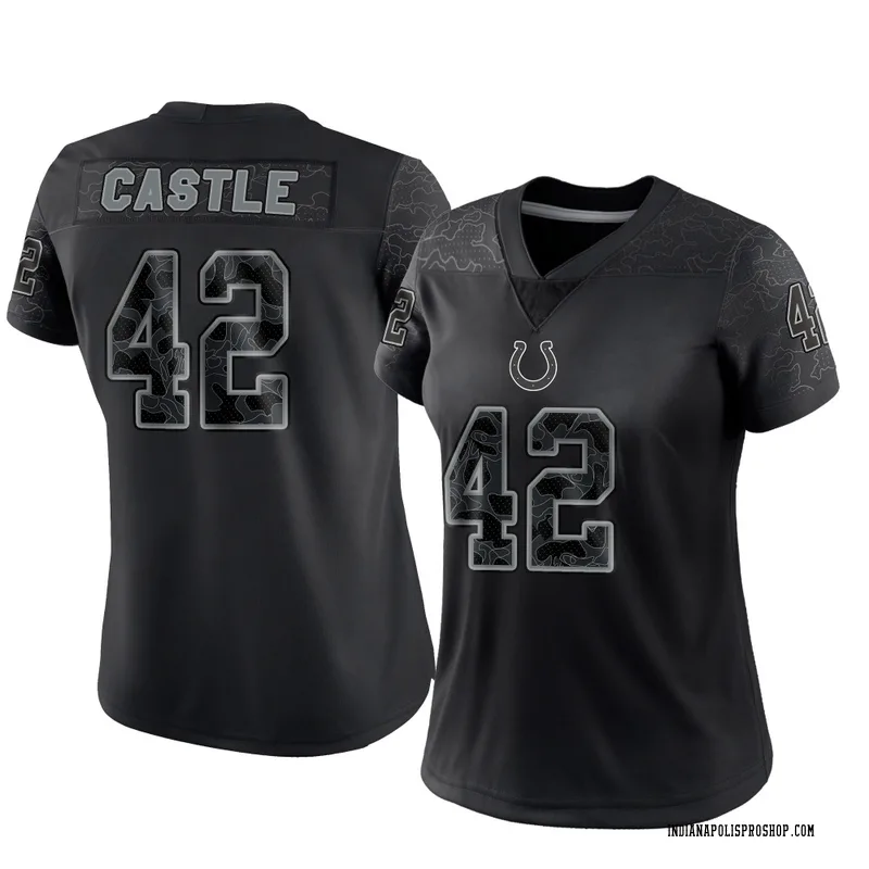 Black Women's Anderson Castle Indianapolis Colts Limited Reflective Jersey
