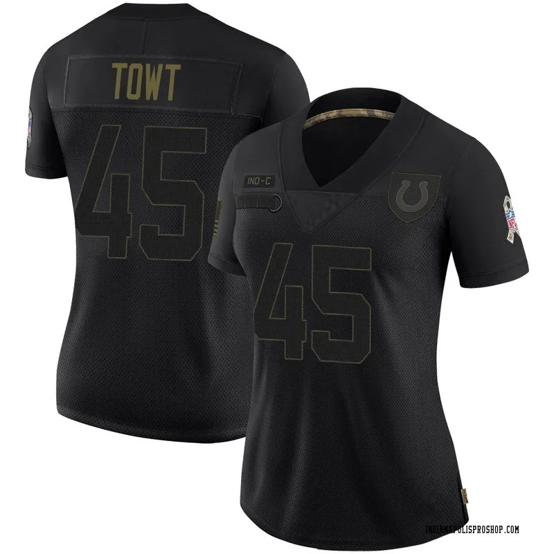 Black Women's Carson Towt Indianapolis Colts Limited 2020 Salute To Service Jersey