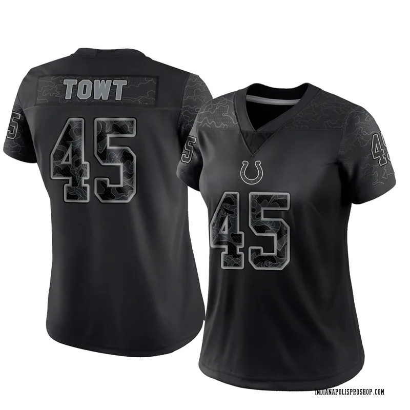 Black Women's Carson Towt Indianapolis Colts Limited Reflective Jersey