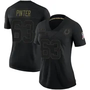 Black Women's Danny Pinter Indianapolis Colts Limited 2020 Salute To Service Jersey