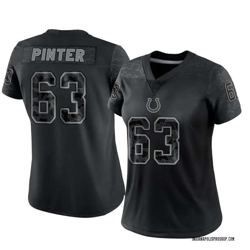 Black Women's Danny Pinter Indianapolis Colts Limited Reflective Jersey