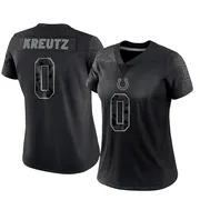 Black Women's Josh Kreutz Indianapolis Colts Limited Reflective Jersey