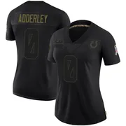 Black Women's Nasir Adderley Indianapolis Colts Limited 2020 Salute To Service Jersey