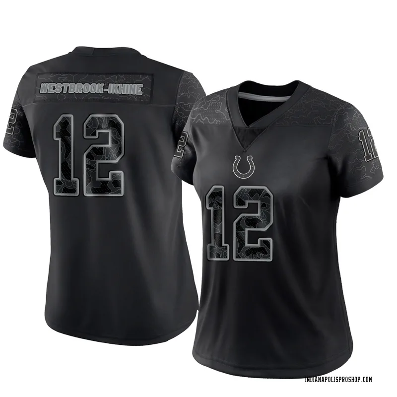 Black Women's Nick Westbrook-Ikhine Indianapolis Colts Limited Reflective Jersey