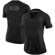 Black Women's Quenton Nelson Indianapolis Colts Limited 2020 Salute To Service Jersey