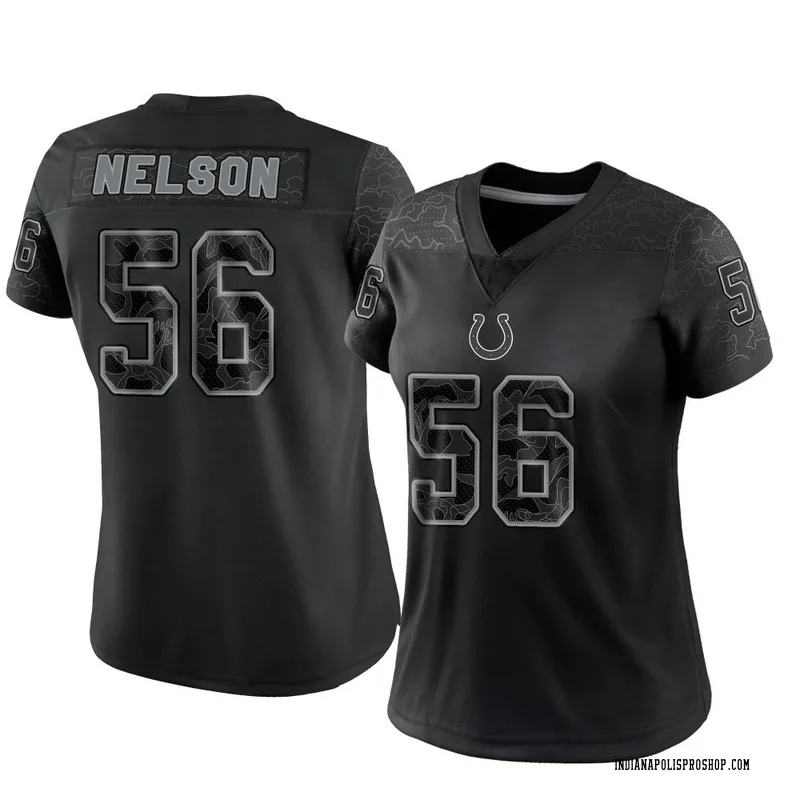 Black Women's Quenton Nelson Indianapolis Colts Limited Reflective Jersey