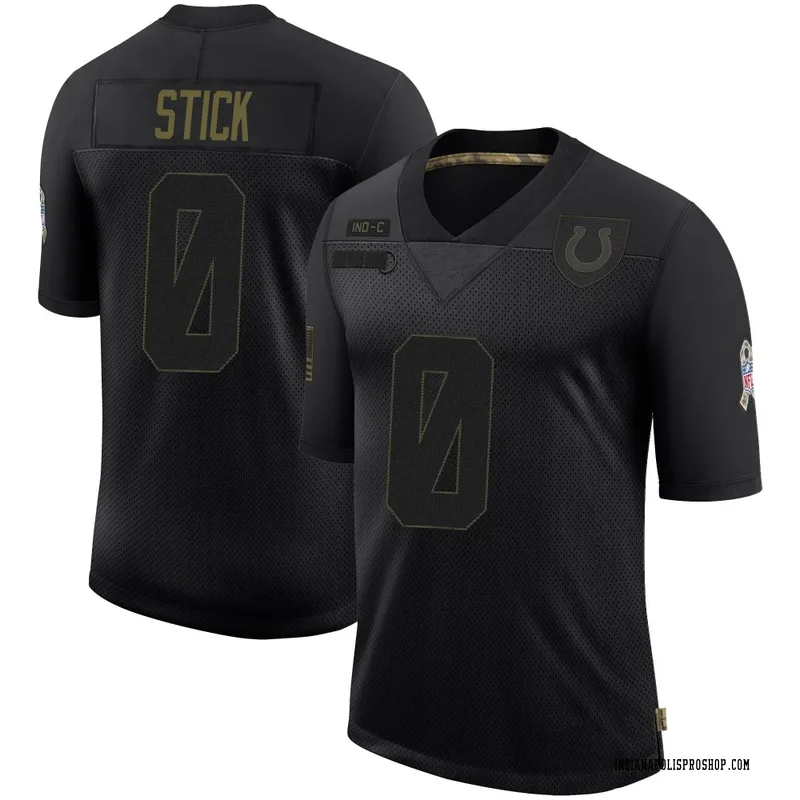 Black Youth Easton Stick Indianapolis Colts Limited 2020 Salute To Service Jersey