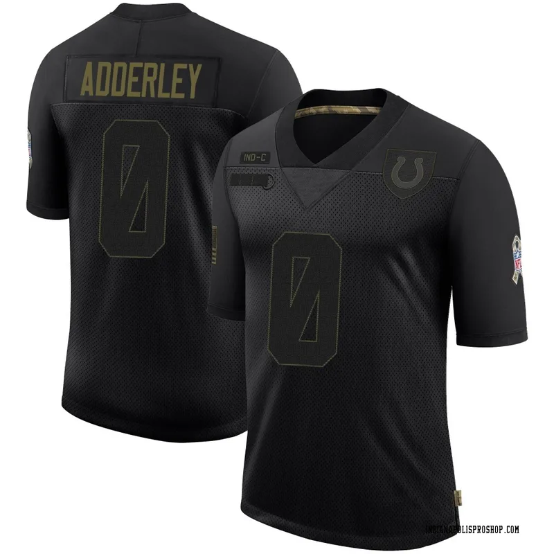 Black Youth Nasir Adderley Indianapolis Colts Limited 2020 Salute To Service Jersey