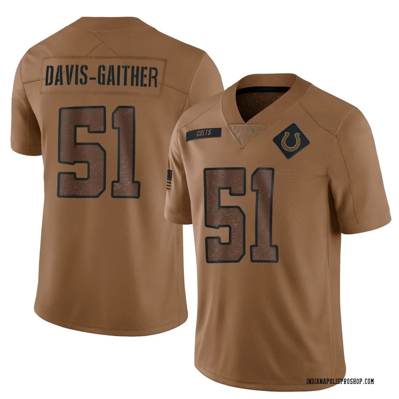 Brown Men's Akeem Davis-Gaither Indianapolis Colts Limited 2023 Salute To Service Jersey