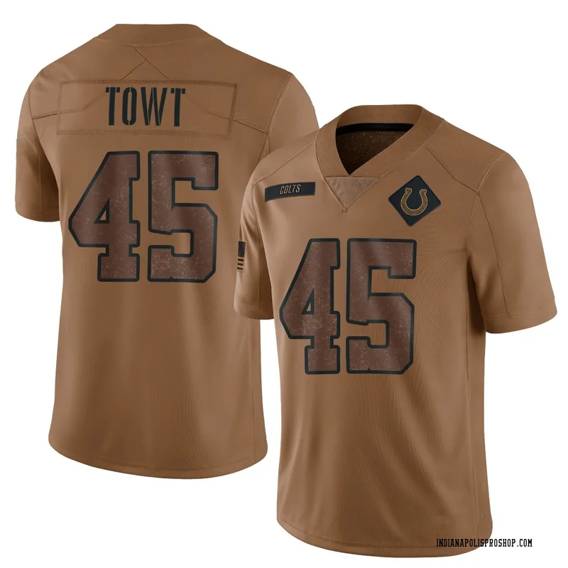Brown Men's Carson Towt Indianapolis Colts Limited 2023 Salute To Service Jersey