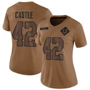 Brown Women's Anderson Castle Indianapolis Colts Limited 2023 Salute To Service Jersey