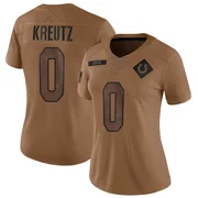 Brown Women's Josh Kreutz Indianapolis Colts Limited 2023 Salute To Service Jersey