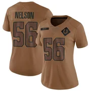 Brown Women's Quenton Nelson Indianapolis Colts Limited 2023 Salute To Service Jersey