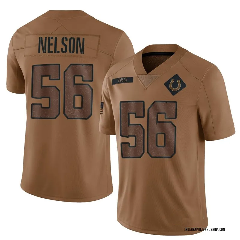 Brown Youth Quenton Nelson Indianapolis Colts Limited 2023 Salute To Service Jersey