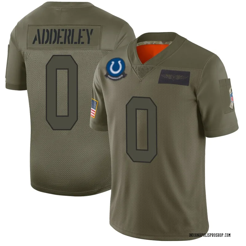 Camo Men's Nasir Adderley Indianapolis Colts Limited 2019 Salute to Service Jersey