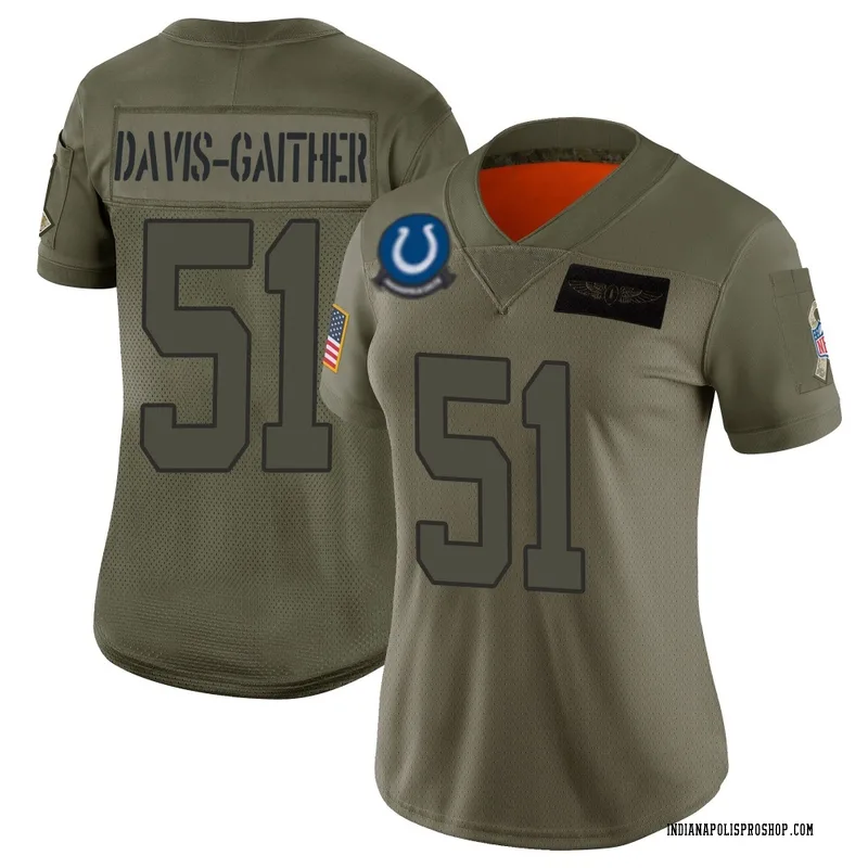 Camo Women's Akeem Davis-Gaither Indianapolis Colts Limited 2019 Salute to Service Jersey