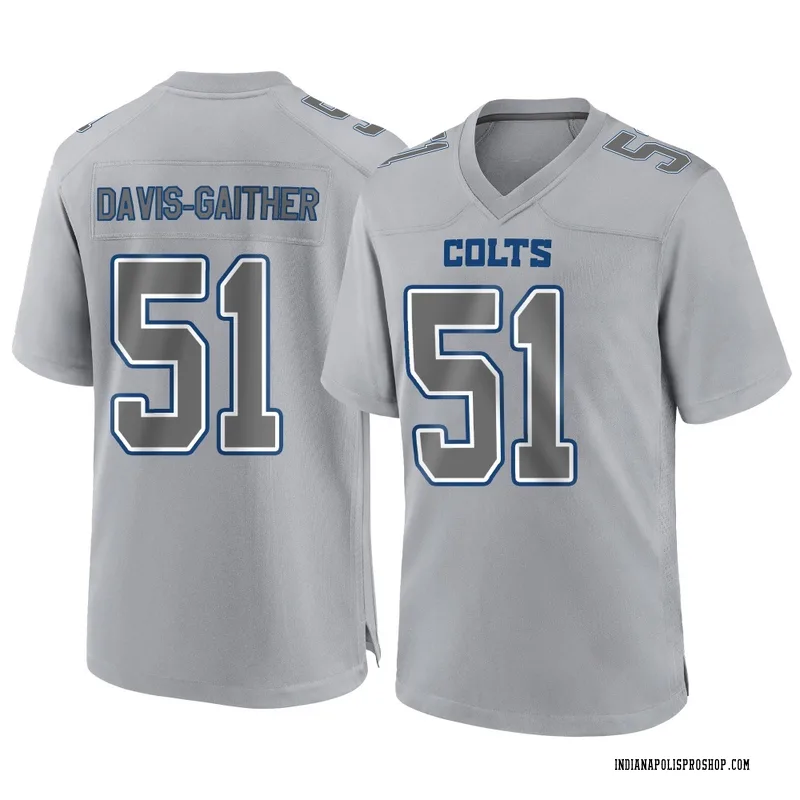 Gray Men's Akeem Davis-Gaither Indianapolis Colts Game Atmosphere Fashion Jersey