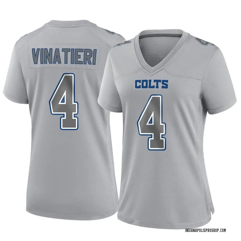 Gray Women's Adam Vinatieri Indianapolis Colts Game Atmosphere Fashion Jersey
