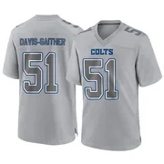 Gray Youth Akeem Davis-Gaither Indianapolis Colts Game Atmosphere Fashion Jersey