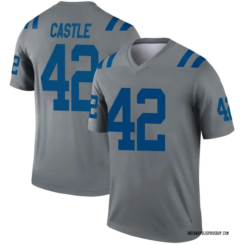 Gray Youth Anderson Castle Indianapolis Colts Legend Inverted Jersey