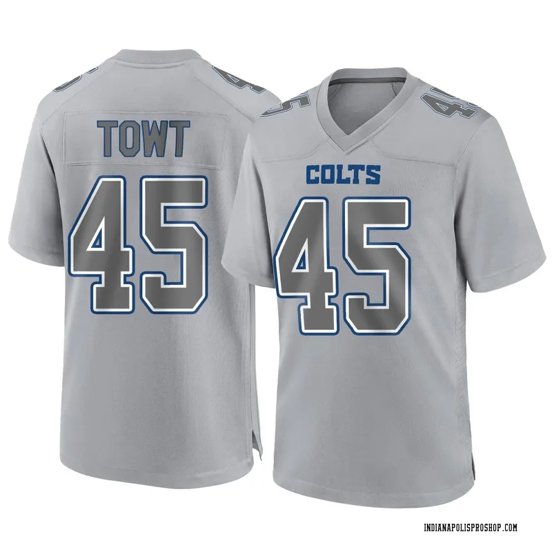 Gray Youth Carson Towt Indianapolis Colts Game Atmosphere Fashion Jersey