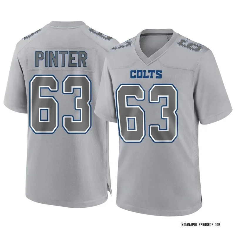 Gray Youth Danny Pinter Indianapolis Colts Game Atmosphere Fashion Jersey