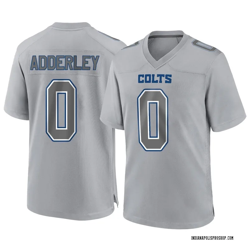 Gray Youth Nasir Adderley Indianapolis Colts Game Atmosphere Fashion Jersey