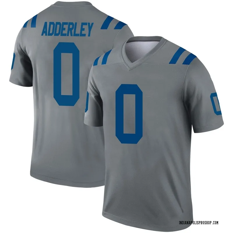 Gray Youth Nasir Adderley Indianapolis Colts Legend Inverted Jersey