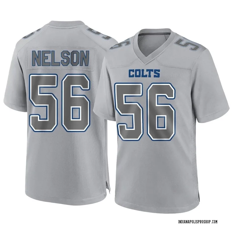 Gray Youth Quenton Nelson Indianapolis Colts Game Atmosphere Fashion Jersey