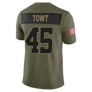 Olive Men's Carson Towt Indianapolis Colts Limited Sr. 2025 Salute to Service Jersey