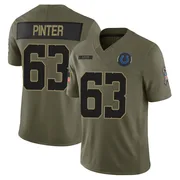 Olive Men's Danny Pinter Indianapolis Colts Limited Sr. 2025 Salute to Service Jersey