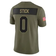 Olive Men's Easton Stick Indianapolis Colts Limited Sr. 2025 Salute to Service Jersey
