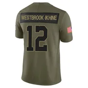 Olive Men's Nick Westbrook-Ikhine Indianapolis Colts Limited Sr. 2025 Salute to Service Jersey