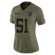Olive Women's Akeem Davis-Gaither Indianapolis Colts Limited Sr. 2025 Salute to Service Jersey
